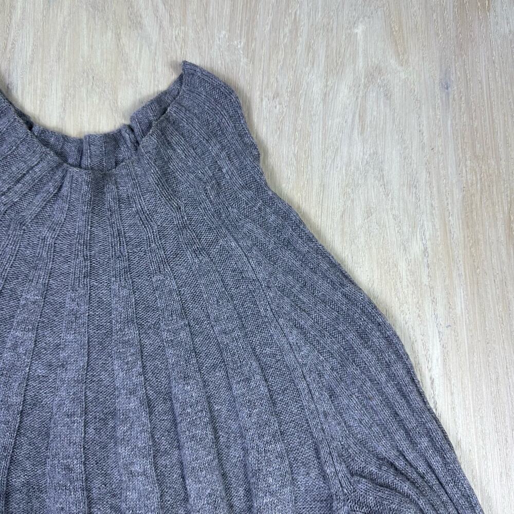 Anthropologie Arseneau Ribbed Casual High Neck Knee Length Sweater Dress Small - Picture 3 of 15
